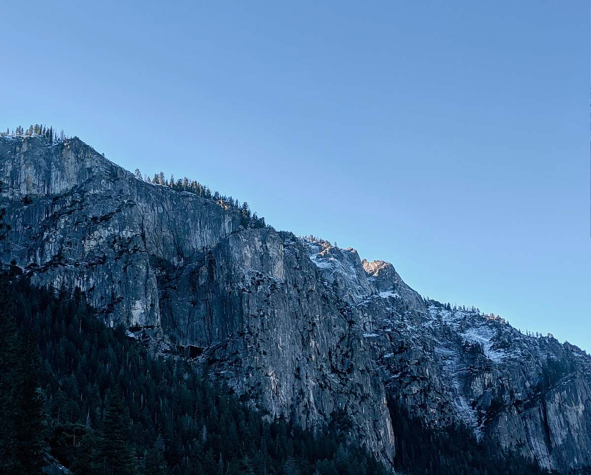 outdoors mountain at daytime peak